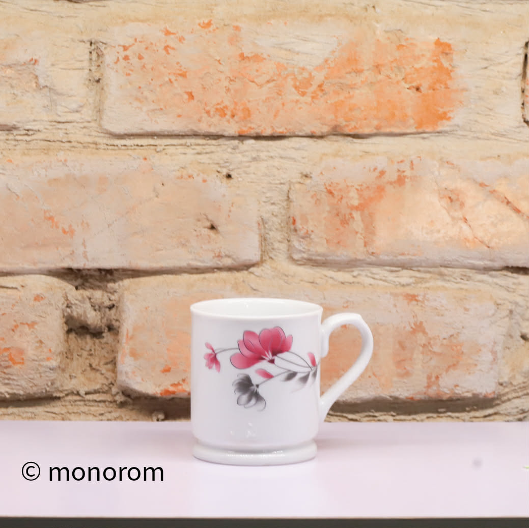 coffee mug red rose
